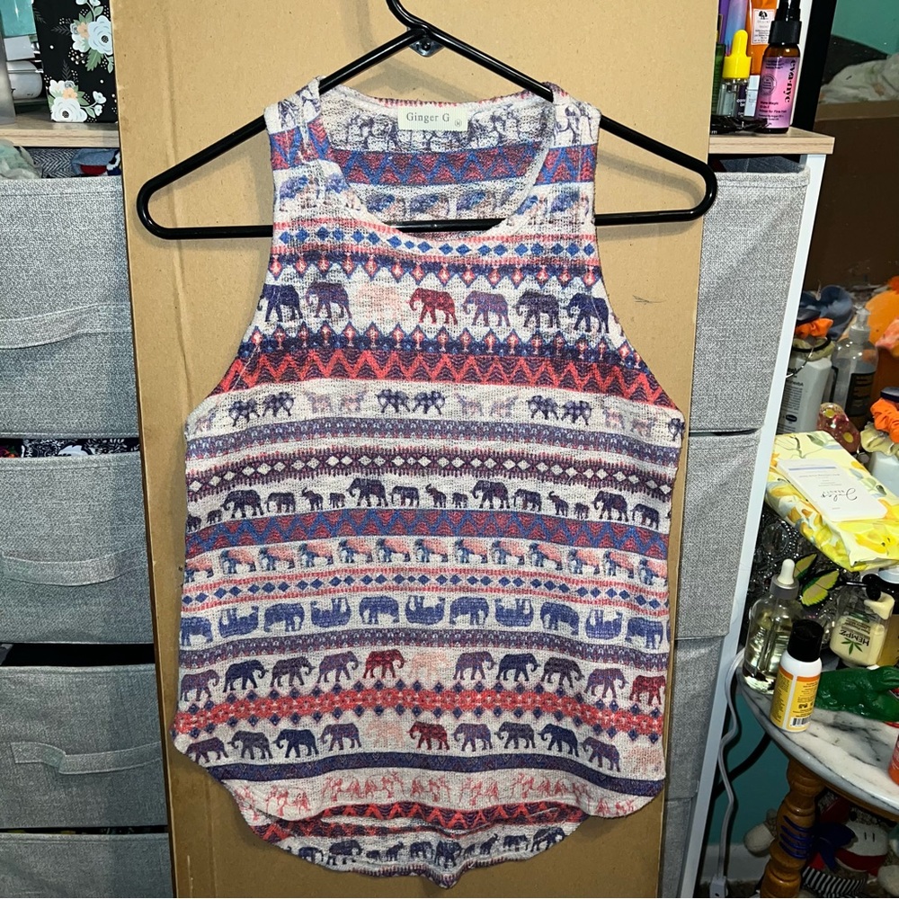 Ginger G Elephant Tank Top